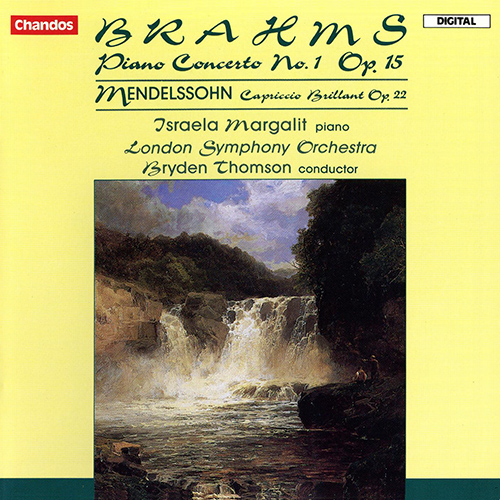 Imagen de apoyo de  BRAHMS, J.: Piano Concerto No. 1 / MENDELSSOHN, Felix: Capriccio brillant (Margalit, London Symphony, Thomson)