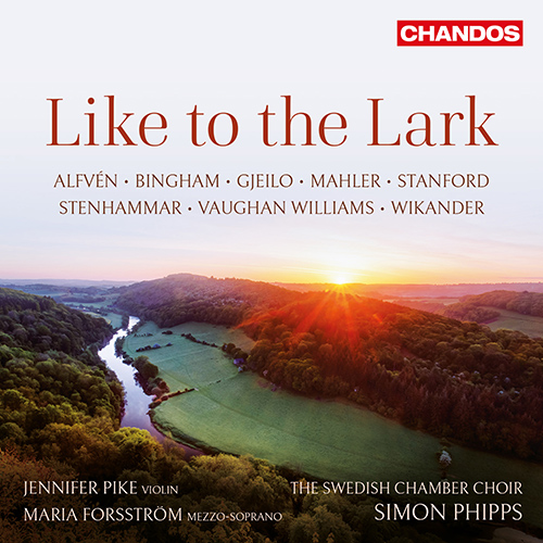 Imagen de apoyo de  Choral Music - ALFVÉN, H. / BINGHAM, J. / GJEILO, O. / MAHLER, G. / STANFORD, C.V. (Like to the Lark) (Pike, Forsström, Swedish Chamber Choir, Phipps)