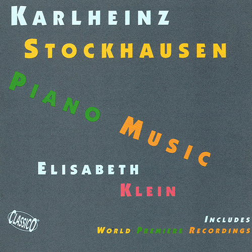 Imagen de apoyo de  STOCKHAUSEN, K.H.: Piano Music (Klein)