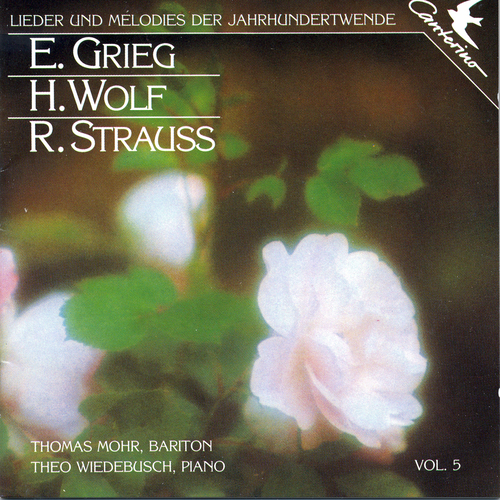 Imagen de apoyo de  Vocal Recital (Baritone): Mohr, Thomas - GRIEG, E. / WOLF, H. / STRAUSS, R. (Songs and Mélodies at the Turn of the Century, Vol. 6)