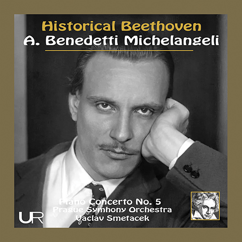 Imagen de apoyo de  BEETHOVEN, L. van: Piano Concerto No. 5, "Emperor" (Historical Beethoven) (A.B. Michelangeli, Prague Symphony, Smetáček)