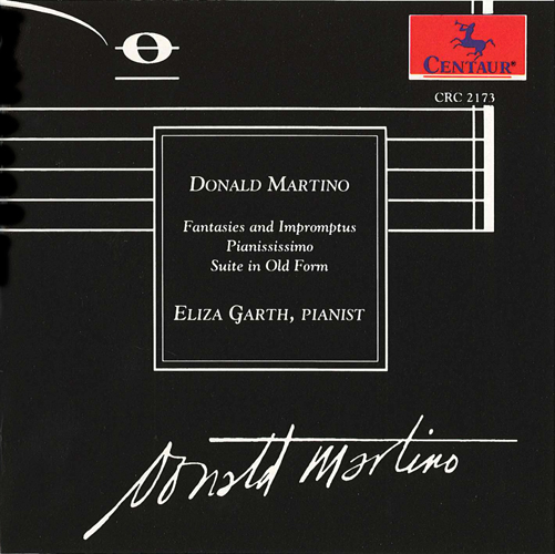 Imagen de apoyo de  MARTINO, D.: Fantasies and Impromptus / Pianississimo / Suite in Old Form (Solo Piano Music) (Garth)