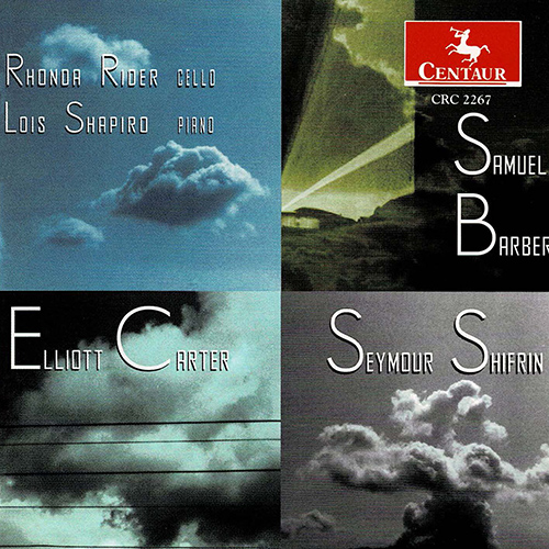 Imagen de apoyo de  BARBER, S. / CARTER, E. / SHIFRIN, S.: Sonatas for Cello and Piano (Rider, Shapiro)