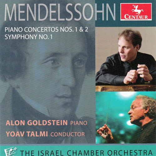 Imagen de apoyo de  MENDELSSOHN, Felix: Piano Concertos Nos. 1 and 2 / Symphony No. 1 (Goldstein, Israel Chamber Orchestra, Talmi)