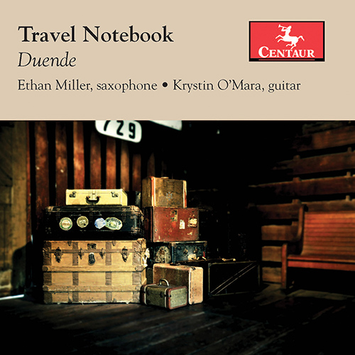 Imagen de apoyo de  Saxophone and Guitar Recital: Miller, Ethan / O'Mara, Krystin - ITURRALDE, P. / WILDING, J. / BARRIOS MANGORÉ, A. / PIAZZOLLA, A. (Travel Notebook)