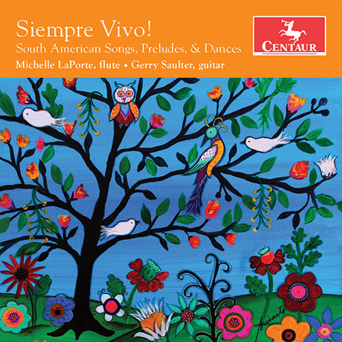 Imagen de apoyo de  Flute and Guitar Recital: LaPorte, Michelle / Saulter, Gerald - MACHADO, C. / VILLA-LOBOS, H. / MERLIN, J.L. (Siempre Vivo!)