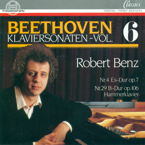 Imagen de apoyo de  BEETHOVEN, L. van: Piano Sonatas, Vol. 6 - Nos. 4, 29 (Benz)
