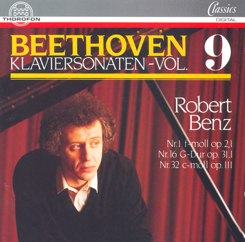 Imagen de apoyo de  BEETHOVEN, L. van: Pianos Sonatas, Vol. 9 - Nos. 1, 16, 32 (Benz)