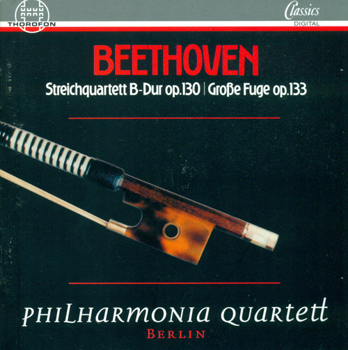 Imagen de apoyo de  BEETHOVEN, L. van: String Quartet No. 13 / Grosse Fuge, Op. 133 (Berlin Philharmonia Quartet)