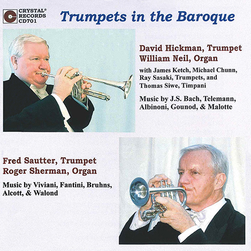 Imagen de apoyo de  Arrangements for Trumpet - BACH, J.S. / TELEMANN, G.P. / ALBINONI, T.G. (Trumpets in the Baroque) (D. Hickman, Sautter, W. Neil, R.W. Sherman)