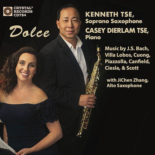 Imagen de apoyo de  Soprano Saxophone and Piano Recital: Tse, Kenneth / Tse, Casey Dierlam - BACH, J.S. / VILLA-LOBOS, H. / CUONG, Viet / PIAZZOLLA, A. (Dolce)