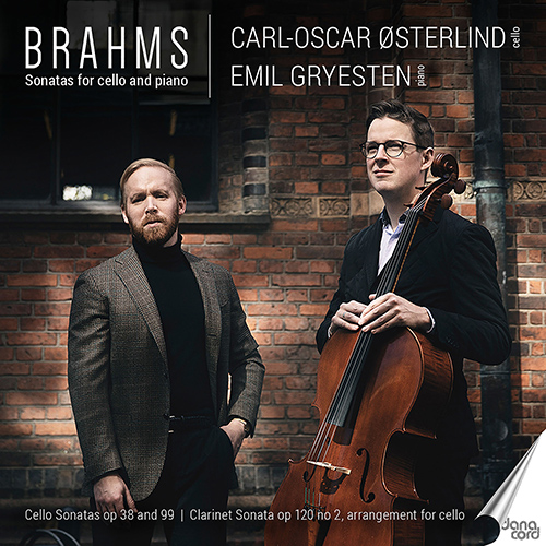 Imagen de apoyo de  BRAHMS, J.: Cello Sonatas Nos. 1 and 2 (Østerlind, Gryesten-Jensen)
