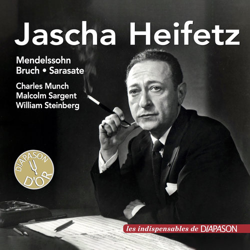 Imagen de apoyo de  Violin Recital: Heifetz, Jascha - MENDELSSOHN, Felix / BRUCH, M. / SARASATE, P. de (1951-1961)