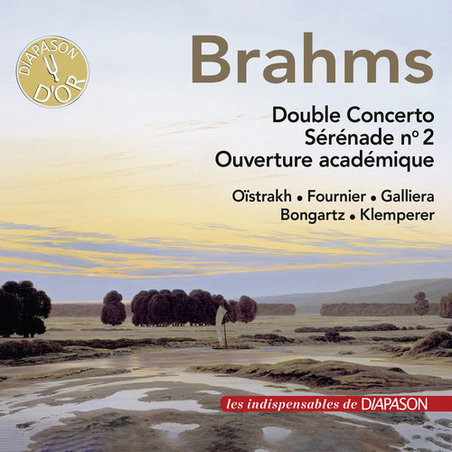 Imagen de apoyo de  BRAHMS, J.: Double Concerto / Serenade No. 2 / Academic Festival Overture (D. Oistrakh, Fournier, Galliera, Bongartz, Klemperer)