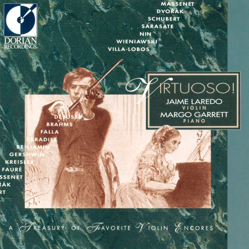 Imagen de apoyo de  Violin Recital: Laredo, Jaime - KREISLER, F. / FAURÉ, G. / MASSENET, J. / DVORAK, A. / SARASATE, P. (Virtuoso - A Treasury of Favorite Violin Encores)