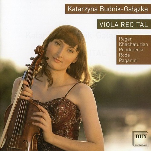 Imagen de apoyo de  Viola Recital: Budnik-Gałązka, Katarzyna - REGER, R. / KHACHATURIAN, A.I. / PENDERECKI, K. / PAGANINI, N.