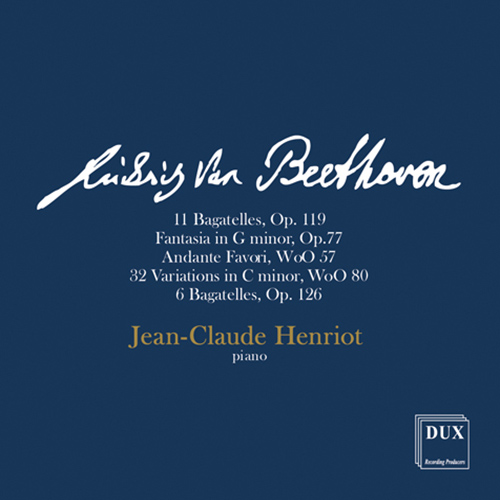 Imagen de apoyo de  BEETHOVEN, L. van: Piano Music (Henriot)