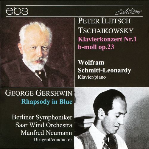 Imagen de apoyo de  TCHAIKOVSKY, P.I.: Piano Concerto No. 1 / GERSHWIN, G.: Rhapsody in Blue (Schmitt-Leonardy, Berlin Symphony, Saar Wind Orchestra, Neumann)