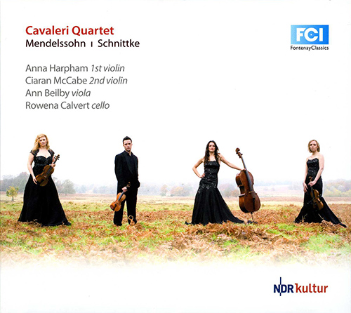 Imagen de apoyo de  MENDELSSOHN, Felix: String Quartet No. 2 / SCHNITTKE, A.: String Quartet No. 3 (Cavaleri Quartet)