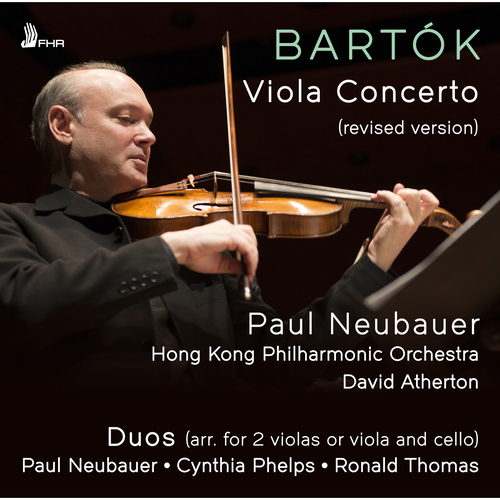 Imagen de apoyo de  BARTÓK, B.: Viola Concerto (revised version) / Duos (Neubauer, Phelps, R. Thomas, Hong Kong Philharmonic, Atherton)