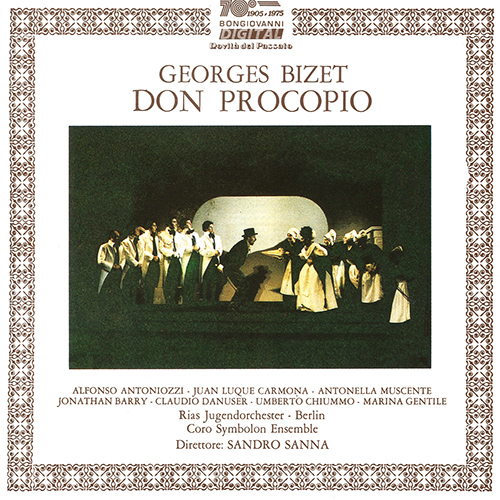 Imagen de apoyo de  BIZET, G.: Don Procopio (Antoniozzi, Carmona, Muscente, Barry, Danuser, Chiummo, Gentile, Coro Symbolon Ensemble, RIAS Youth Orchestra, Sanna)
