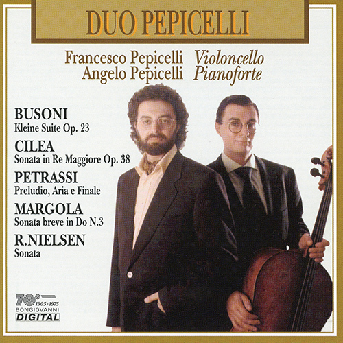 Imagen de apoyo de  Cello and Piano Recital: Duo Pepicelli - BUSONI, F. / CILEA, F. / PETRASSI, G. / MARGOLA, F. / NIELSEN, R.