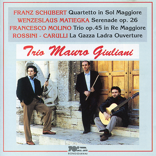 Imagen de apoyo de  Chamber Music - SCHUBERT, F. / MATIEGKA, W.T. / MOLINO, F. / ROSSINI, G. (Trio Mauro Giuliani, Gentile)