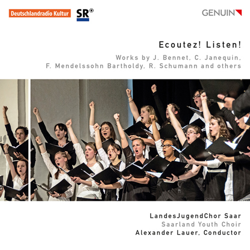 Imagen de apoyo de  Choral Concert: Saarland Youth Choir - BENNET, J. / JANEQUIN, C. / MENDELSSOHN, Felix / SCHUMANN, R. (Ecoutez! Listen!)