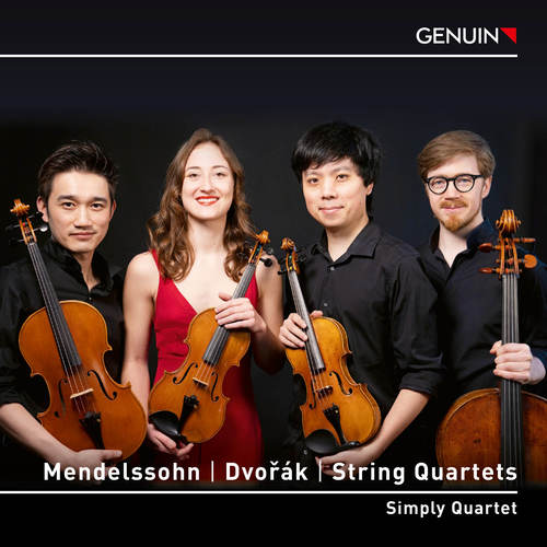 Imagen de apoyo de  MENDELSSOHN, Felix: String Quartet No. 6 / DVOŘÁK, A.: String Quartet No. 13 (Simply Quartet)