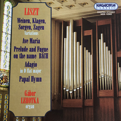 Imagen de apoyo de  LISZT: Variations on the motif "Weinen, klagen, sorgen, zagen" / Ave Maria / Prelude and Fugue