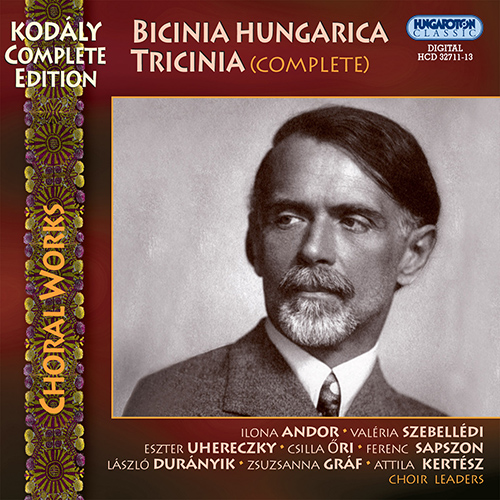 Imagen de apoyo de  KODALY, Z.: Bicinia Hungarica / Tricinia (Andor, Duranyik, Graf, Kertesz, Ori, Sapszon, Uhereczky)