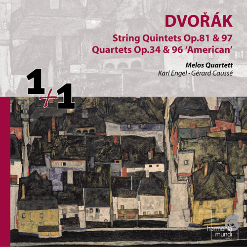 Imagen de apoyo de  DVOŘÁK, A.: String Quartets Nos. 9 and 12, "American" / Piano Quintet / String Quintet (Melos String Quartet, Engel, Caussé)