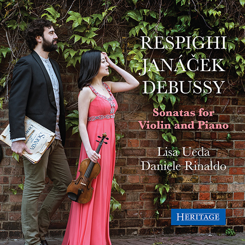 Imagen de apoyo de  Violin and Piano Recital: Ueda, Lisa / Rinaldo, Daniele - RESPIGHI, O. / JANÁČEK, L. / DEBUSSY, C. (Sonatas for Violin and Piano)