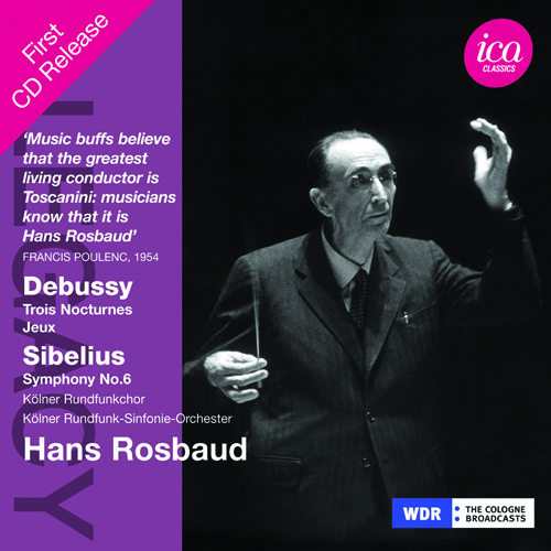 Imagen de apoyo de  DEBUSSY, C.: Nocturnes / Jeux / SIBELIUS, J.: Symphony No. 6 (Cologne Radio Chorus and Symphony, Rosbaud) (1952-1955)
