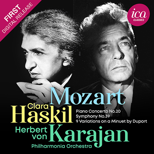 Imagen de apoyo de  MOZART, W.A.: Piano Concerto No. 20 / Symphony No. 39 / 9 Variations on a Minuet by Jean-Pierre Duport (Haskil, Philharmonia Orchestra, Karajan)
