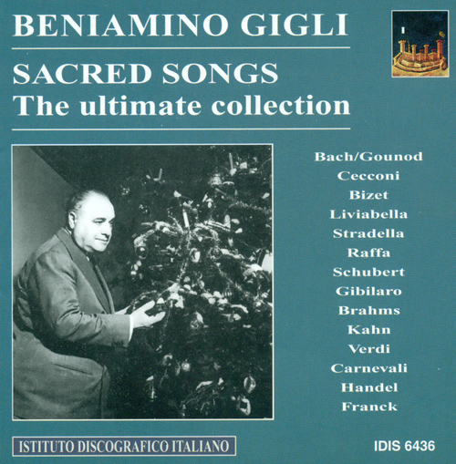 Imagen de apoyo de  Vocal Recital: Gigli, Beniamino - CARNEVALLI, V. / FRANCK, C. / BACH, J.S. / GOUNOD, C.-F. / CECCONI, G. / BRAHMS, J. / KAHN, P.B. (1932-1954)