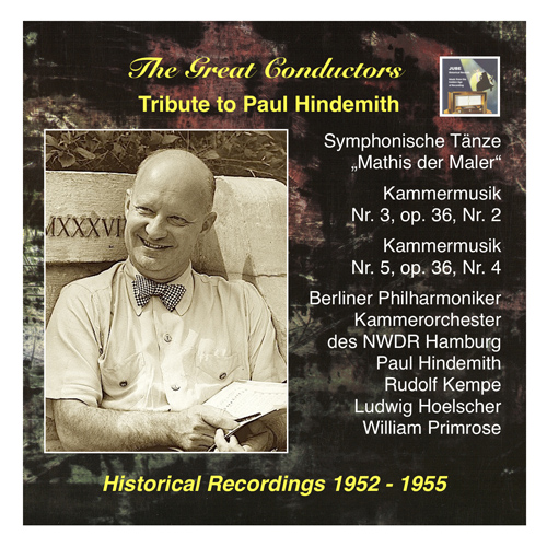 Imagen de apoyo de  GREAT CONDUCTORS (THE) - Tribute to Paul Hindemith: Symphonische Tanze from "Mathis der Maler" and Kammermusik (1952, 1955)