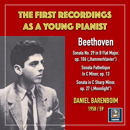 Imagen de apoyo de  BEETHOVEN, L. van: Piano Sonatas Nos. 8, 14 and 29 (The First Recordings as a Young Pianist) (D. Barenboim) (1958-1959)