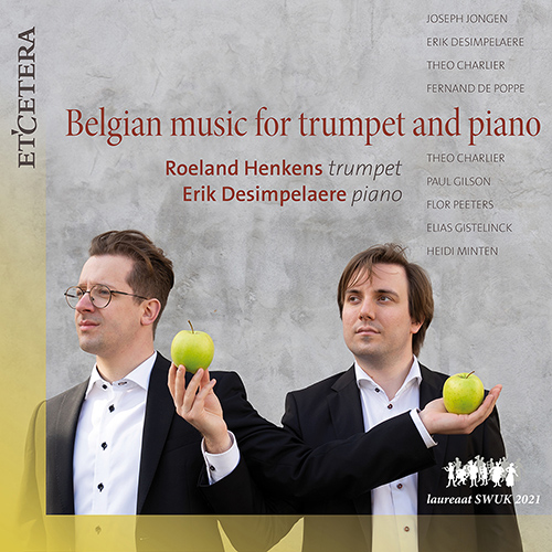 Imagen de apoyo de  Trumpet and Piano Recital: Hendrikx, Roeland / Desimpelaere, Erik - CHARLIER, T. / DESIMPELAERE, E. / GILSON, P. / JONGEN, J.