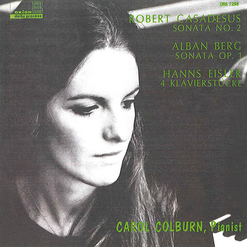Imagen de apoyo de  CASADESUS, R.: Piano Sonata No. 2 / BERG, A.: Piano Sonata / EISLER, H.: 4 Klavierstücke (Colburn)