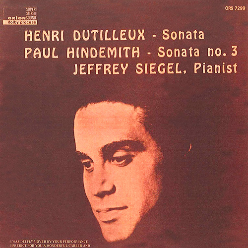 Imagen de apoyo de  DUTILLEUX, H.: Piano Sonata / HINDEMITH, P.: Piano Sonata No. 3 (Siegel)