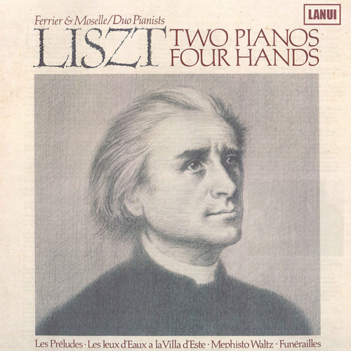 Imagen de apoyo de  LISZT, F: Preludes (Les) / Les jeux d'eau a la villa d'Este / Mephisto Waltz No. 1 / Funerailles (arr. for 2 pianos) (S. Ferrier, R. Moselle)