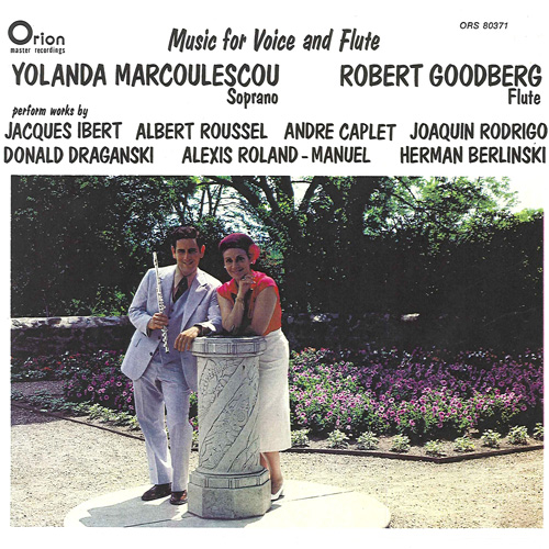 Imagen de apoyo de  Vocal and Flute Recital: Marcoulescou, Yolanda / Goodberg, Robert - IBERT, J. / ROUSSEL, A. / CAPLET, A. / DRAGANSKI, D. / RODRIGO, J. / BERLINSKI, H.