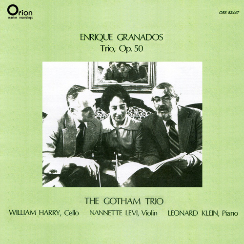 Imagen de apoyo de  GRANADOS, E.: Piano Trio (Gotham Trio)