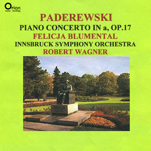 Imagen de apoyo de  PADEREWSKI, I.J.: Piano Concerto in A Minor (Blumental, Innsbruck Symphony, R. Wagner)