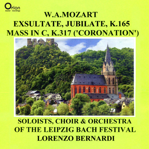 Imagen de apoyo de  MOZART, W.A.: Exsultate jubilate / Mass No. 16, "Coronation" (G. Koch, Leipzig Bach Festival Chorus and Orchestra, Bernardi)