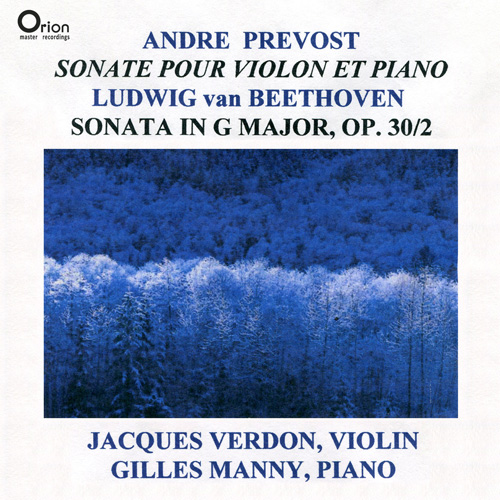 Imagen de apoyo de  PREVOST, A.: Violin Sonata / BEETHOVEN, L. van: Violin Sonata No. 8 (Verdon, Manny)