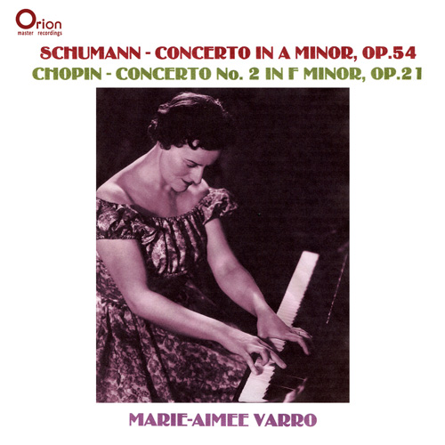 Imagen de apoyo de  CHOPIN, F.: Piano Concerto No. 2 / SCHUMANN, R.: Piano Concerto, Op. 54 (Varro, CBC Radio Orchestra, CBC Vancouver Orchestra, Avison)