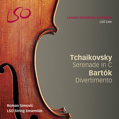 Imagen de apoyo de  TCHAIKOVSKY, P.I.: Serenade / BARTÓK, B.: Divertimento (London Symphony Orchestra String Ensemble, Simovic)