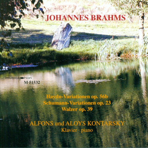 Imagen de apoyo de  BRAHMS, J.: Variations - Opp. 23, 56b / 16 Waltzes, Op. 39 (Alfons Kontarsky, Aloys Kontarsky)